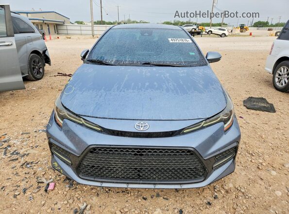 JTDS4MCE1MJ059456 2021 TOYOTA COROLLA Blue Vista frontal