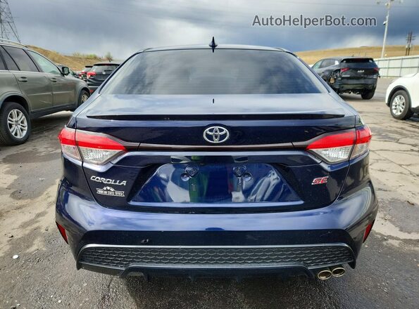 JTDS4MCE1NJ083872 2022 TOYOTA COROLLA Синий Вид сзади