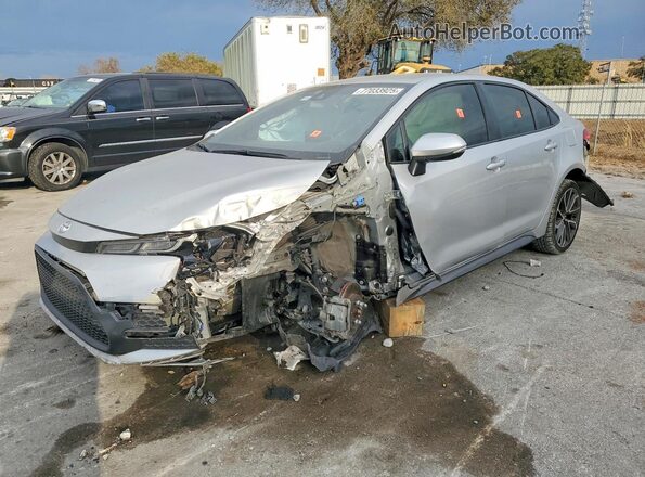 JTDS4MCE2NJ095321 2022 TOYOTA COROLLA Серебряный Передняя левая четверть