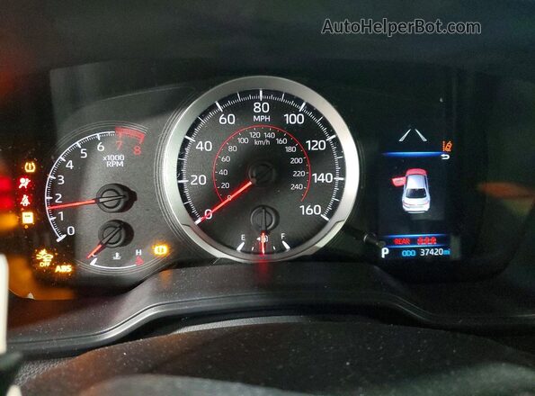JTDS4MCE8NJ084498 2022 TOYOTA LL Серебряный Вид щитка приборов