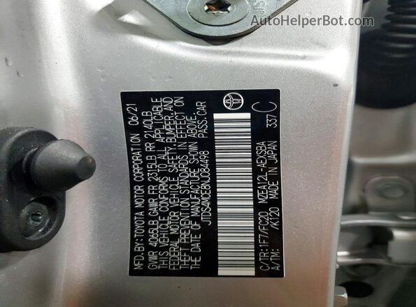 JTDS4MCE8NJ084498 2022 TOYOTA LL Серебряный Вид подкапотного пространства