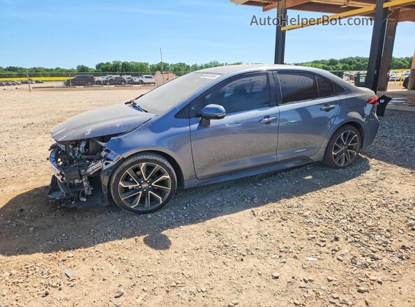 JTDS4MCE9MJ070561 2021 TOYOTA COROLLA Синий Передняя левая четверть