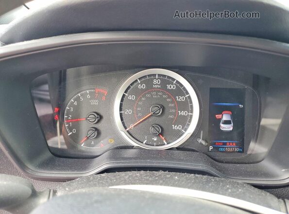 JTDS4MCE9N3505259 2022 TOYOTA COROLLA Blue Սարքավորումների վահանակի տեսք