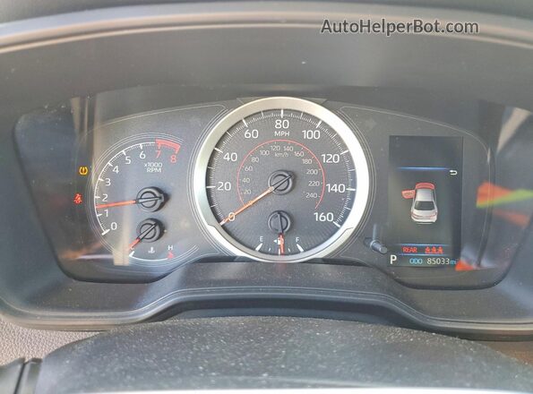 JTDS4MCE9N3511952 2022 TOYOTA COROLLA White Vista del cuadro de instrumentos