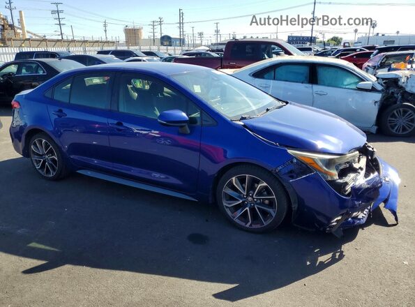 JTDS4MCEXMJ058502 2021 TOYOTA COROLLA Blue Delantero derecho