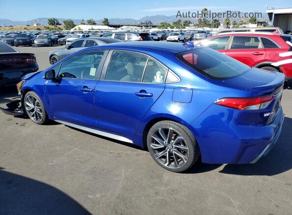 JTDS4MCEXMJ058502 2021 TOYOTA COROLLA Blue Trasero izquierdo