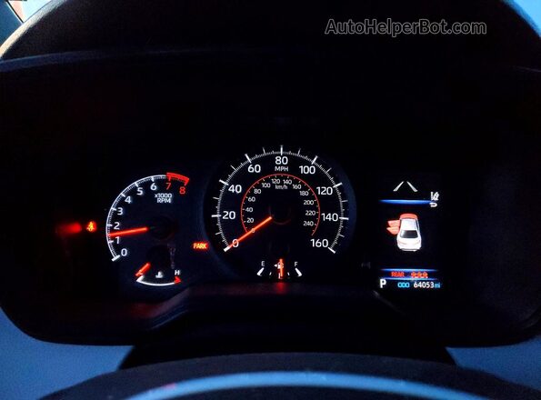 JTDS4RCE0LJ009952 2020 TOYOTA COROLLA Белый Вид щитка приборов