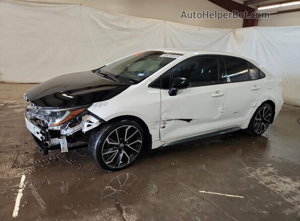 JTDS4RCE0LJ033443 2020 TOYOTA COROLLA White Vista de la etiqueta del VIN