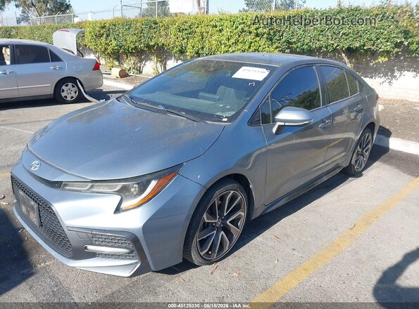 JTDS4RCE1LJ018675 2020 TOYOTA COROLLA Blue Vista tres cuartos delantera izquierda