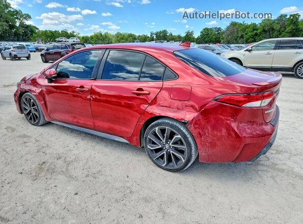 JTDS4RCE3LJ023375 2020 TOYOTA COROLLA Red Trasero izquierdo