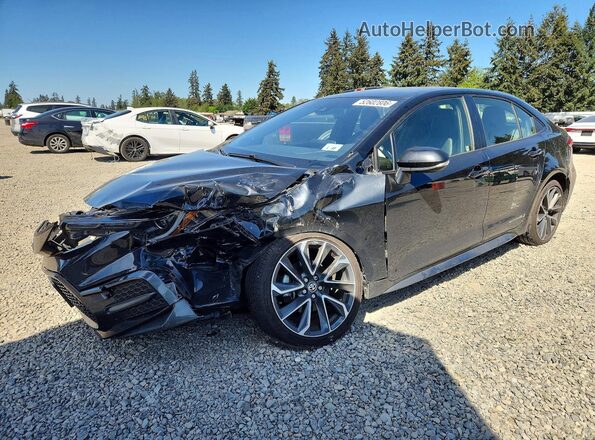 JTDT4MCE2MJ065268 2021 TOYOTA COROLLA Черный Передняя левая четверть