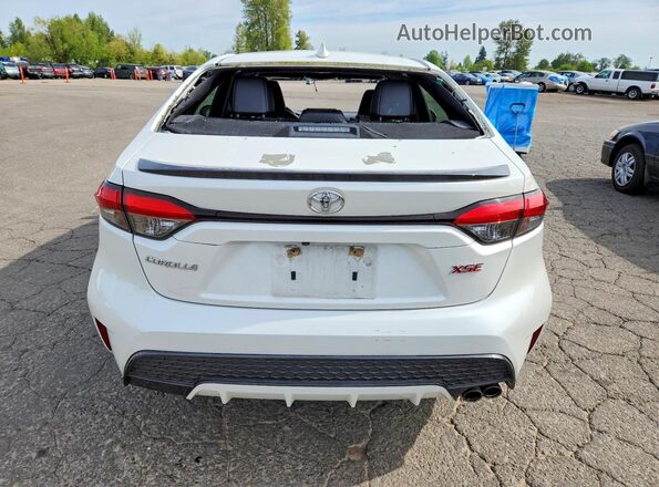JTDT4RCE2LJ001078 2020 TOYOTA COROLLA White Widok z tyłu