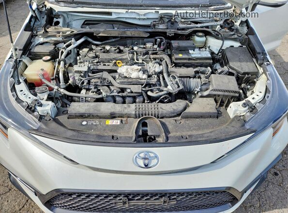 JTDT4RCE2LJ001078 2020 TOYOTA COROLLA White Widok wnętrza z tyłu