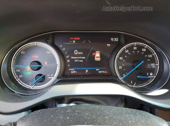 JTEAAAAH9NJ102499 2022 TOYOTA VENZA Red Widok zestawu wskaźników