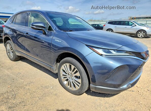 JTEAAAAHXMJ000367 2021 TOYOTA VENZA Синий Передняя правая четверть