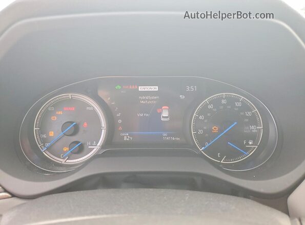 JTEAAAAHXMJ003771 2021 TOYOTA VENZA White Vista del cuadro de instrumentos
