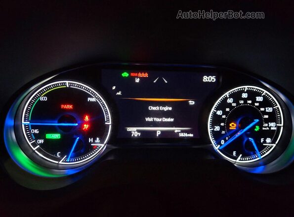 JTEAAAAHXMJ050153 2021 TOYOTA VENZA Blue Вид щитка приладів