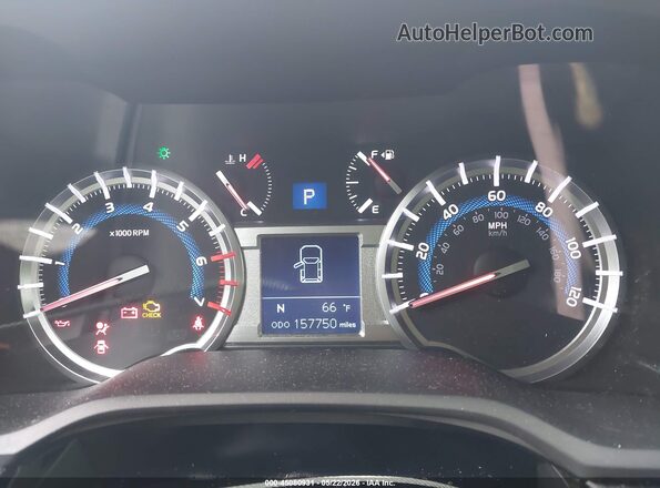 JTEBU5JR2G5326916 2016 TOYOTA 4RUNNER Black Вид задніх сидінь