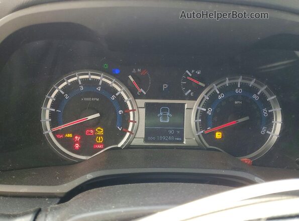 JTEBU5JR9J5488159 2018 TOYOTA 4RUNNER Серый Вид щитка приборов
