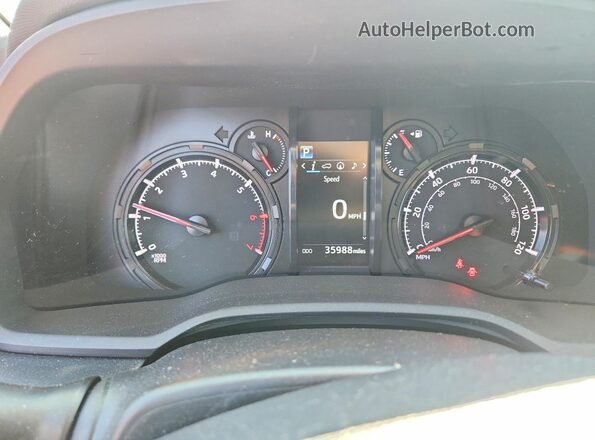 JTENU5JR5P6200296 2023 TOYOTA 4RUNNER Gray Widok zestawu wskaźników