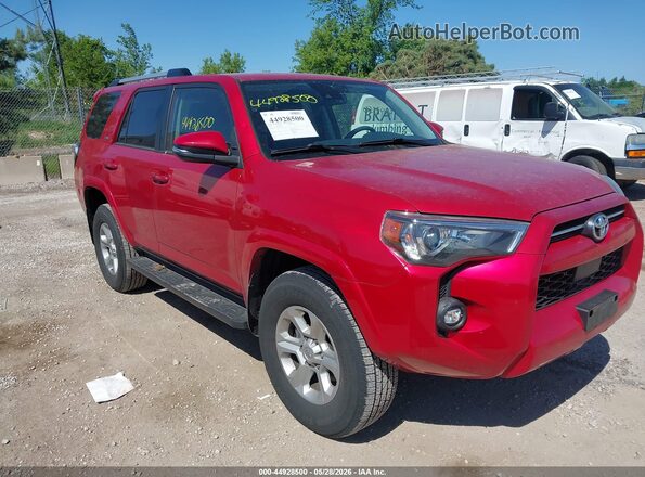 JTENU5JR6M5914049 2021 TOYOTA 4RUNNER Red Przód prawy