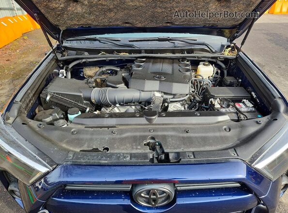 JTERU5JR5R6235781 2024 TOYOTA 4RUNNER Blue Вид задньої частини салону
