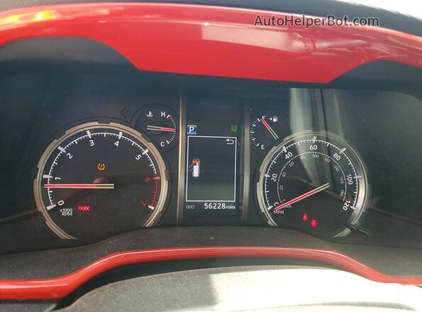 JTERU5JR8P6147871 2023 TOYOTA 4RUNNER Серебряный Вид щитка приборов