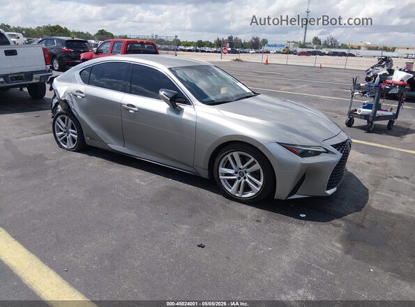 JTHAA1D22M5109506 2021 LEXUS IS 300 Серебряный Передняя правая четверть