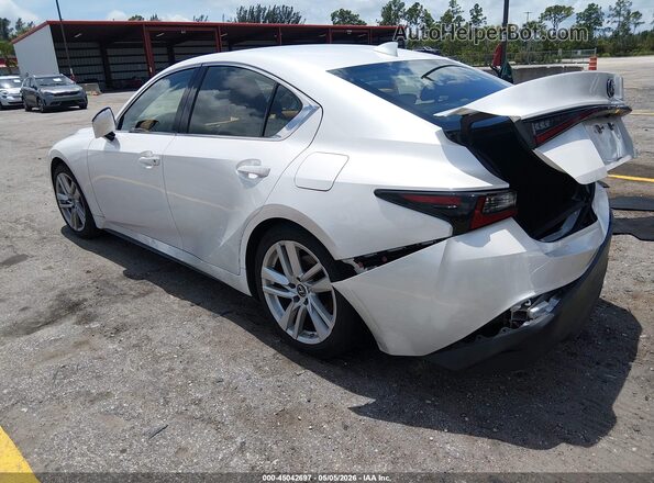 JTHAA1D25M5114733 2021 LEXUS IS 300 Белый Задняя левая четверть