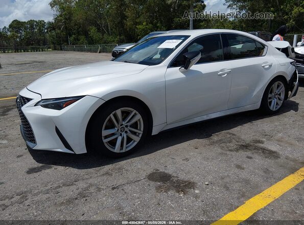 JTHAA1D25M5114733 2021 LEXUS IS 300 Белый Передняя левая четверть