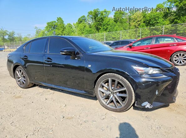 JTHBA1BL1HA003917 2017 LEXUS GS Black Przód prawy