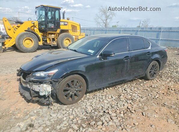 JTHBA1BL6GA002616 2016 LEXUS GS Черный Передняя левая четверть