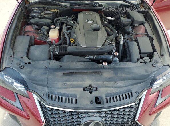 JTHBA1BL7JA006391 2018 LEXUS GS Красный Вид задней части салона