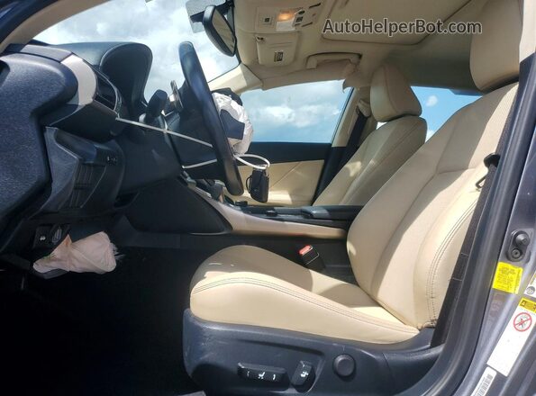 JTHBA1D24G5013532 2016 LEXUS IS Серый Вид салона спереди