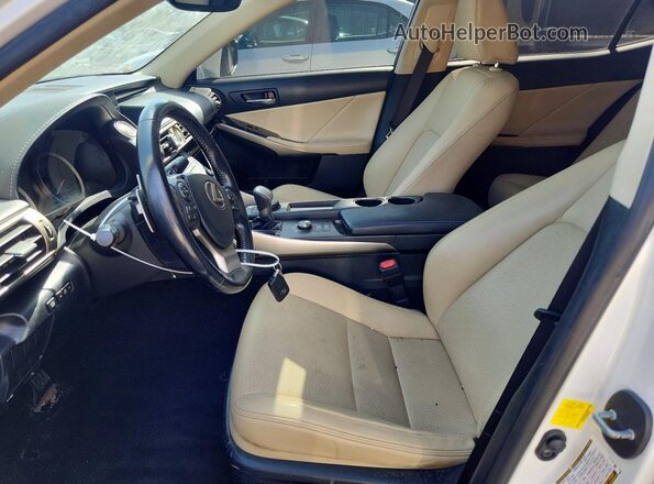 JTHBA1D25G5030100 2016 LEXUS IS White Front interior view