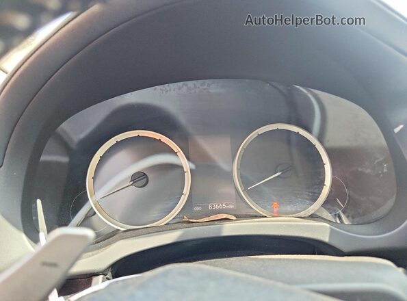 JTHBA1D25G5030100 2016 LEXUS IS White Instrument cluster view