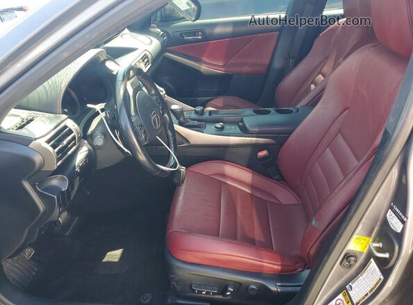 JTHBA1D27G5016845 2016 LEXUS IS Серый Вид салона спереди