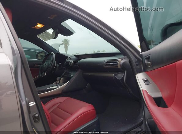 JTHBA1D28H5043599 2017 LEXUS IS 200T Gray Widok wnętrza z przodu