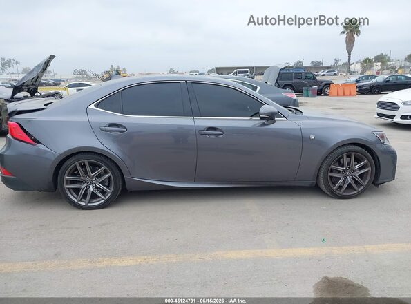 JTHBA1D28H5043599 2017 LEXUS IS 200T Gray Widok wnętrza z tyłu