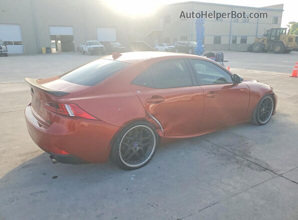 JTHBA1D29G5015163 2016 LEXUS IS Оранжевый Задняя правая четверть