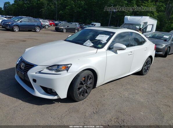 JTHBA1D29G5036532 2016 LEXUS IS 200T White წინა მარცხენა ხედი სამი მეოთხედიდან