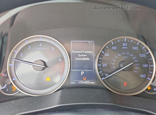JTHBK1GG1H2249983 2017 LEXUS ES Blue Widok zestawu wskaźników