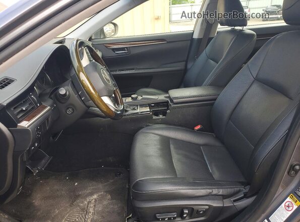 JTHBK1GGXG2231996 2016 LEXUS ES Gray Widok wnętrza z przodu