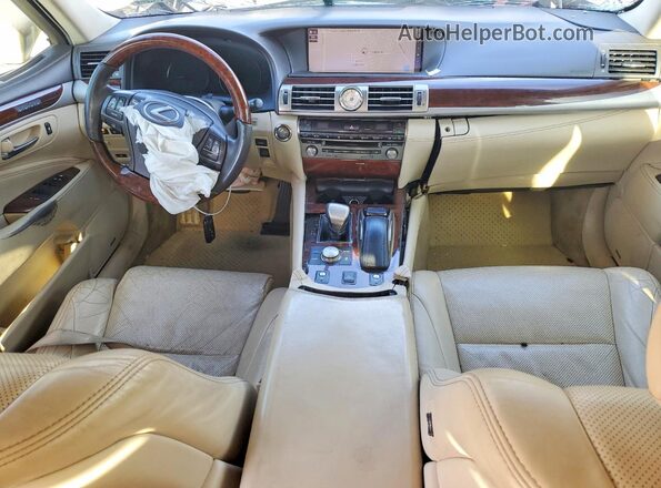 JTHBL5EF4H5145968 2017 LEXUS LS Золотой Вид панели приборов