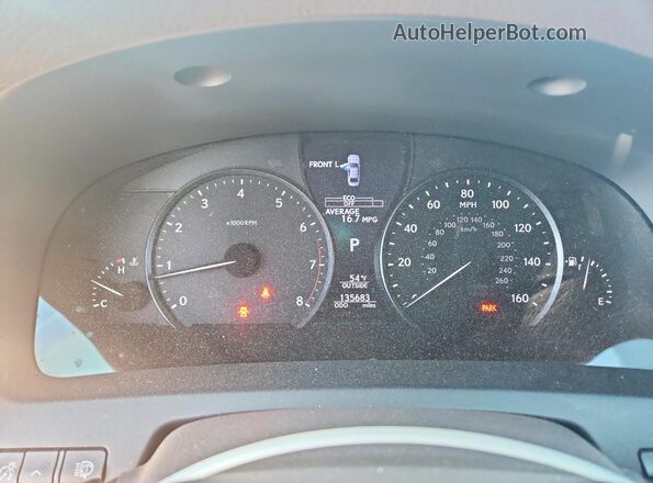 JTHBL5EFXG5143365 2016 LEXUS LS Черный Вид щитка приборов