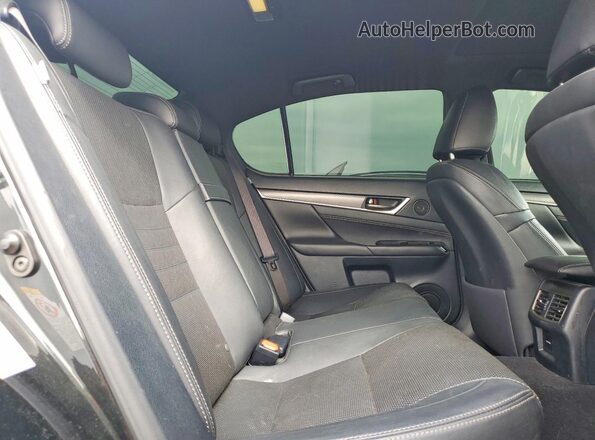 JTHBZ1BL0GA003186 2016 LEXUS GS Black Vista de los asientos traseros