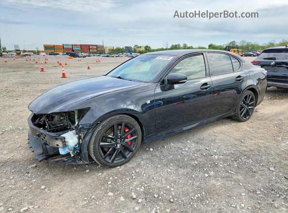 JTHBZ1BL2JA013855 2018 LEXUS GS Черный Передняя левая четверть