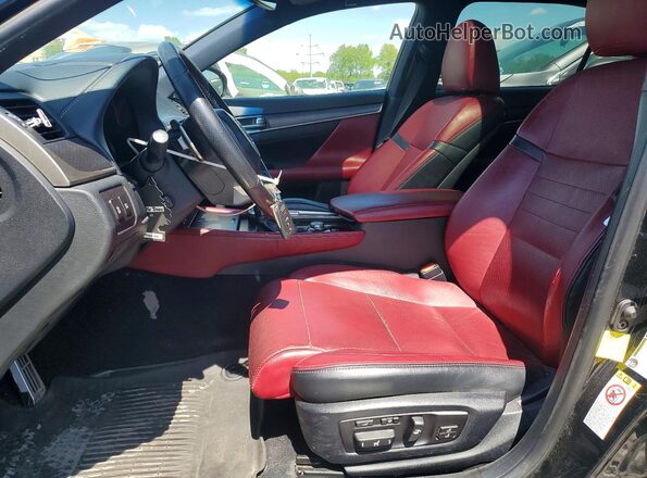 JTHBZ1BL2JA013855 2018 LEXUS GS Черный Вид салона спереди