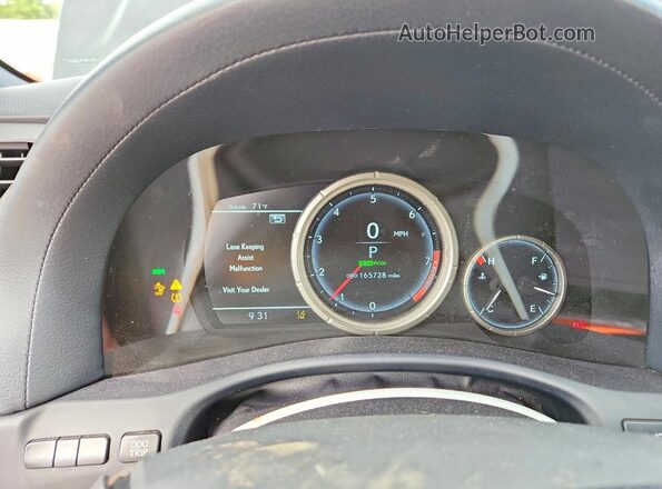 JTHBZ1BL2JA013855 2018 LEXUS GS Черный Вид щитка приборов