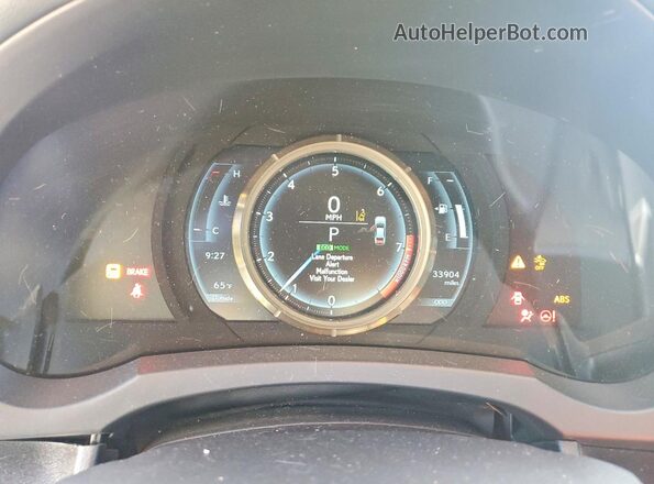 JTHBZ1D23K5034454 2019 LEXUS IS Black Widok zestawu wskaźników